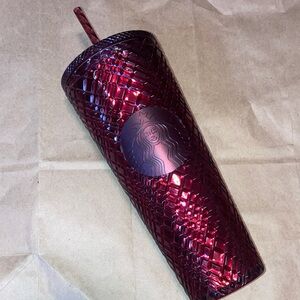 Starbucks Burgundy 2021 Venti Cold Beverage Cup Tumbler 24 fl oz